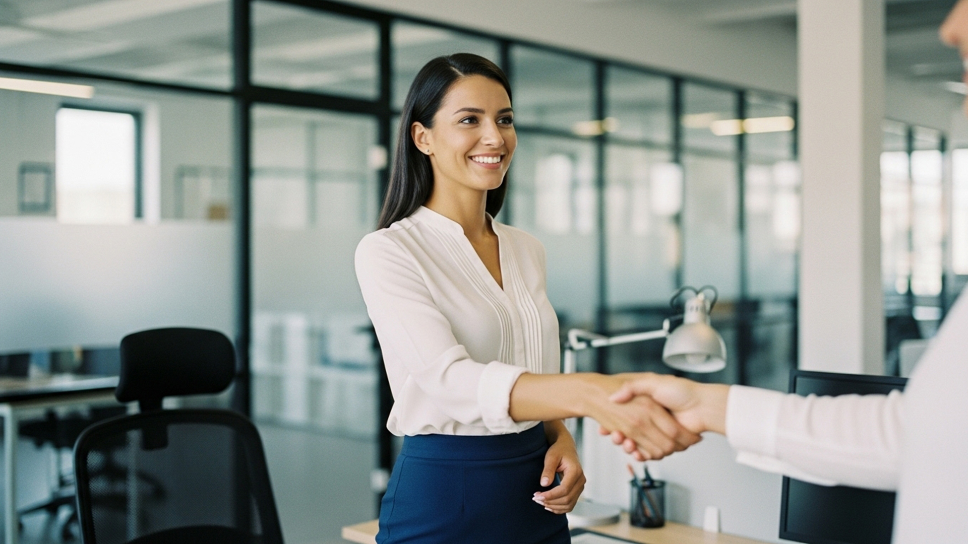 Hotel owner collaborating with a guest